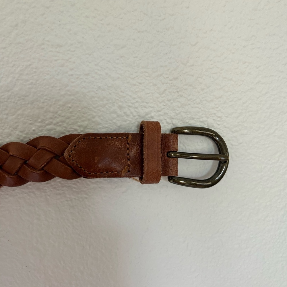 Madewell Braided Leather Belt - Brown